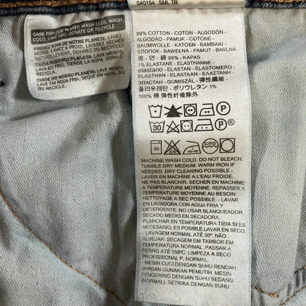 Levi's 541 Athletic Taper Fit Men's 46X32 Jeans‎ Dark Wash Stretch